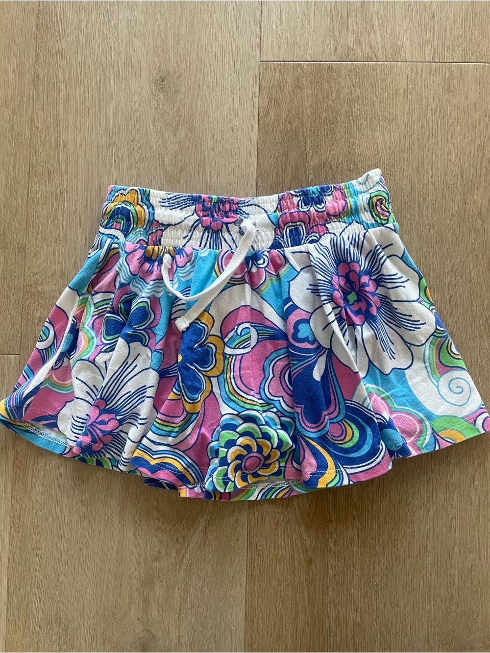 GAP Multicolor Floral Skort with Drawstring